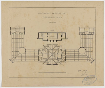 215022 Kapplan van het zusterhuis van het Stads- en Academisch Ziekenhuis (Catharijnesingel 15) te Utrecht.N.B. Het ...